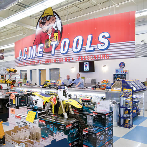 Acme Tool service counter in Bemidji, MN