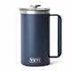 Yeti 34oz Rambler French Press with Twist-to-Lock Lid Navy