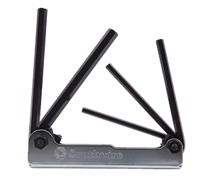 Southwire 5-Piece Steel Body Folding Hex Key Set 3/16in 3/8in