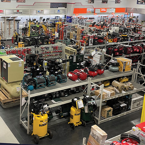 Shelves at the Acme Tools in Minot, ND