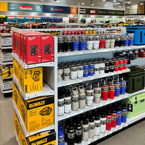 Milwaukee display at the Acme Tools store in Grand Forks, ND