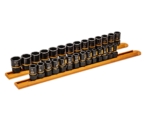 Gearwrench 28 piece 0.25 Inch and 0.375 Inch Drive Bolt biter Impact Extraction Socket Set