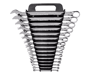 Tekton Combination Wrench Set with Holder, 15-Piece (1/4-1 Inch)