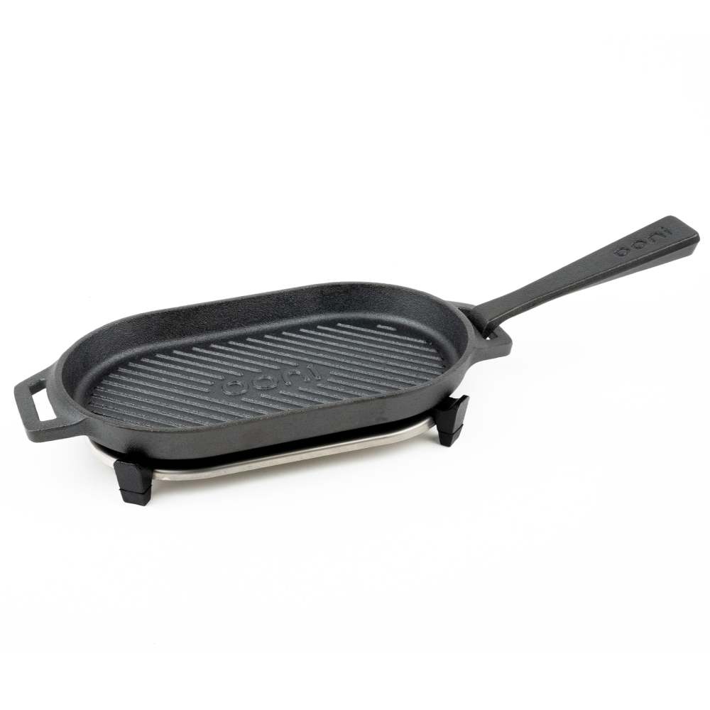 Ooni 12.2 Inch Premium Cast Iron & Stainless Steel Grizzler Pan UU ...