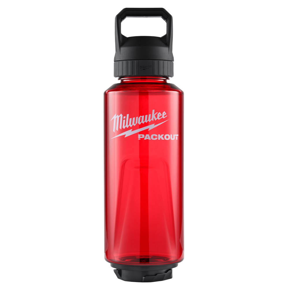 Milwaukee PACKOUT 34 Oz Bottle with Chug Lid, Red
